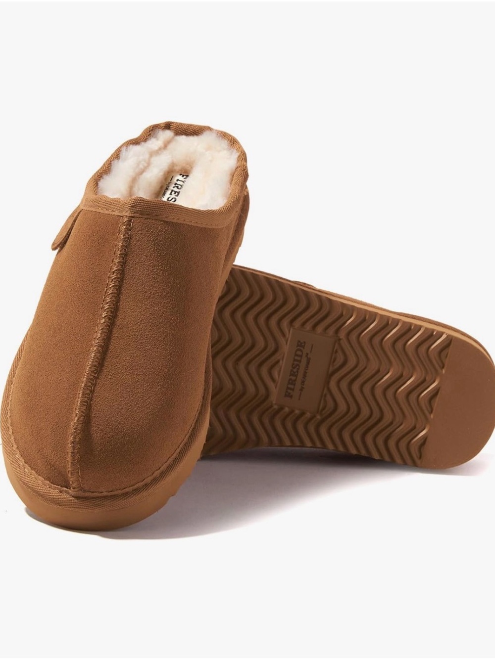 Fireside by Dearfoams Men's Grafton Shearling Indoor/Outdoor Clog Size 13 - Picture 2 of 7